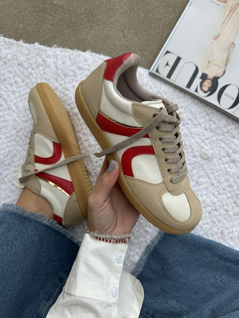 LUCERNA BEIGE ROJO