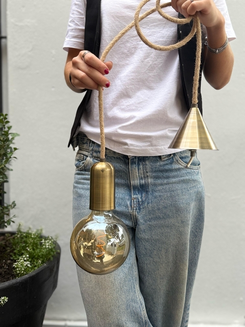 Portalámparas Hado Dorado Outlet - comprar online