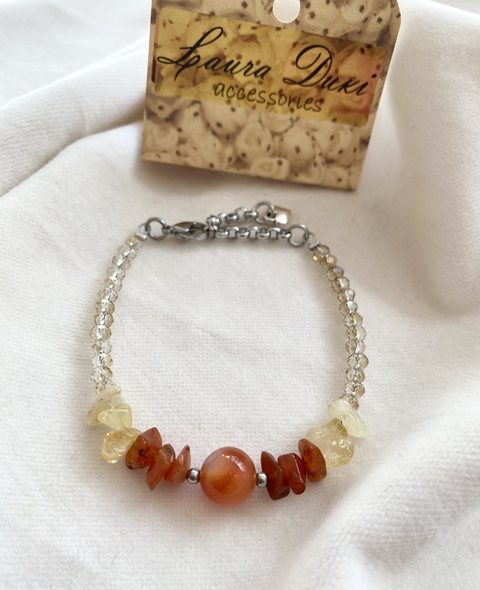 pulsera gestación y motivación escallas cornalina - comprar online