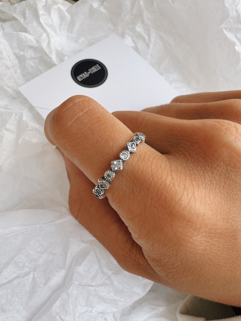 Anillo SIN FIN ROMBO & CÍRCULO PL