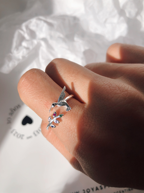 Anillo COLIBRI CUBIC COLORES PL