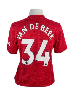 CAMISA MANCHESTER UNITED 2020/21 VAN DE BEEK ORIGINAL DA ÉPOCA - comprar online