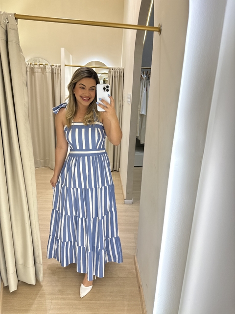 VESTIDO CHARLOTTE LISTRADO - comprar online