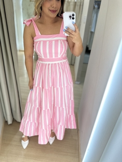 VESTIDO CHARLOTTE LISTRADO - loja online