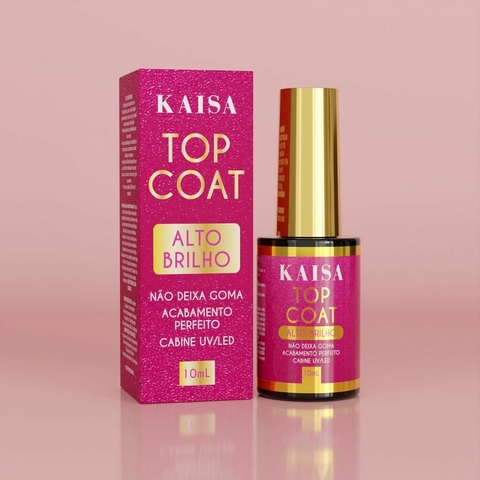 Top Coat Luxo 10ml – Kaisa Alto Brilho em Gel