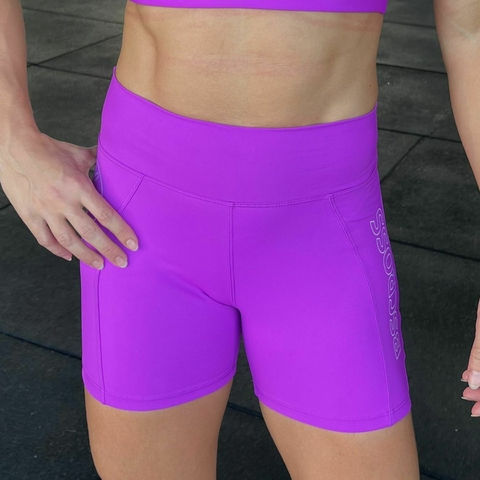 Short Fem Intermediário C/ Recort Bs Magenta New