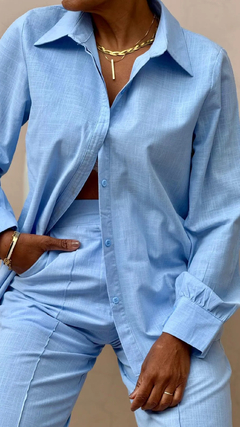 Conjunto Calça e Camisa Em Linho Algodão Julia - Tati Bernardo