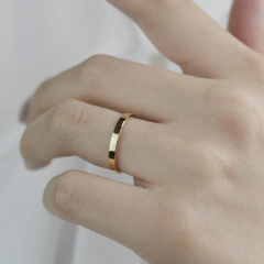 Alianza de Casamiento Para Siempre Cinta Oro 18 Kilates de 2 mm - comprar online