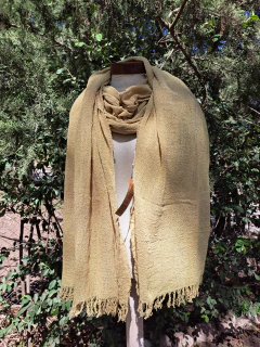 RUANA / PASHMINA/ BUFANDÓN LIRIO tejido telar puro algodón - comprar online