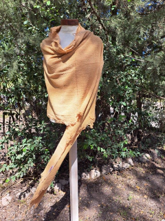 RUANA / PASHMINA/ BUFANDÓN LIRIO tejido telar puro algodón - tienda online