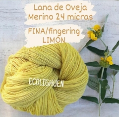 LANA de Oveja MERINO FINA 24 micras TINTES NATURALES-100 grs - tienda online