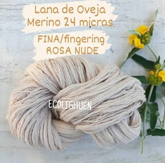 LANA de Oveja MERINO FINA 24 micras TINTES NATURALES-100 grs