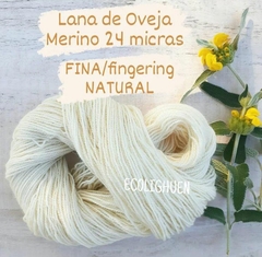 LANA de Oveja MERINO FINA 24 micras TINTES NATURALES-100 grs - comprar online