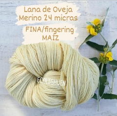 LANA de Oveja MERINO FINA 24 micras TINTES NATURALES-100 grs en internet