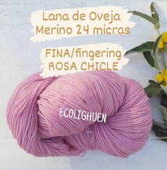 LANA de Oveja MERINO FINA 24 micras TINTES NATURALES-100 grs