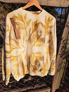 BUZO OVERSIZE ALGARROBO frisa doble premium Puro Algodón e IMPRESIÓN BOTÁNICA.