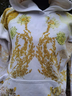 CANGURO OVERSIZE ALGARROBO frisa doble premium puro algodón e Impresión Botánica - tienda online