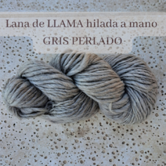 LANA de LLAMA "Andina" hilada a mano en rueca. 100gr