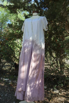 Vestido MORGANA maxi en lino con spandex y tintes naturales. en internet