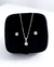 CONJUNTO PONTO DE LUZ ROSA CLARO PRATA 925 - comprar online