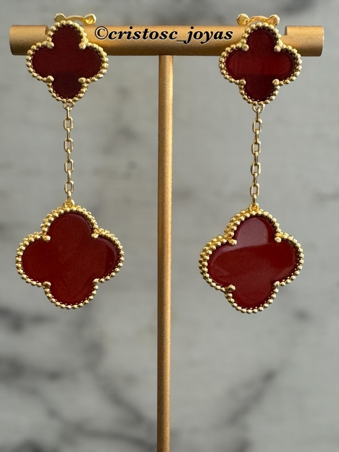 Pendientes Slg Bordo