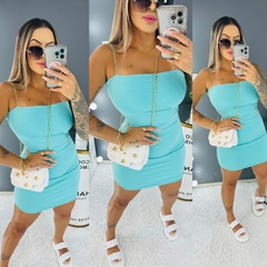 Vestido alcinha elástico - loja online