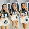 Shorts saia balone branca