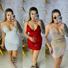 Vestido paete festas