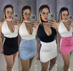 Shorts saia listras - comprar online