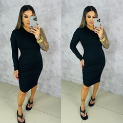 Vestido Mula Manca Manga Longa - Gabriela Araújo Store