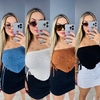 Cropped tricot modal tomara que caia