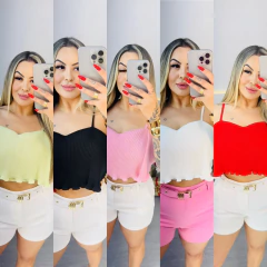 Cropped Plissado - comprar online