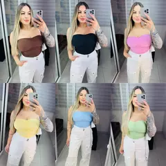 Body franzido tomara que caia