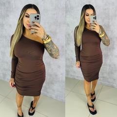 Vestido Mula Manca Manga Longa na internet