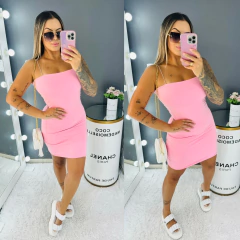 Vestido alcinha elástico