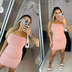 Vestido alcinha elástico - loja online