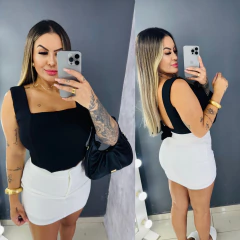 Cropped alfaiataria barbatana