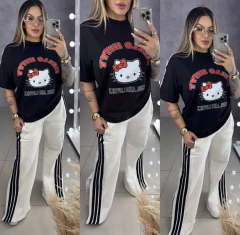 Calça moletom listras - comprar online