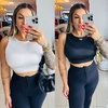 Cropped Zara acetinado