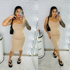 Vestido mídi alcinha - Gabriela Araújo Store