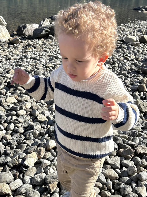 Sweater baby rayado - comprar online