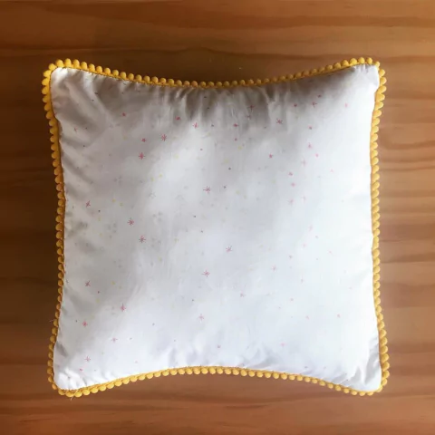 Almofada Quadrada Unicórnio Rosa