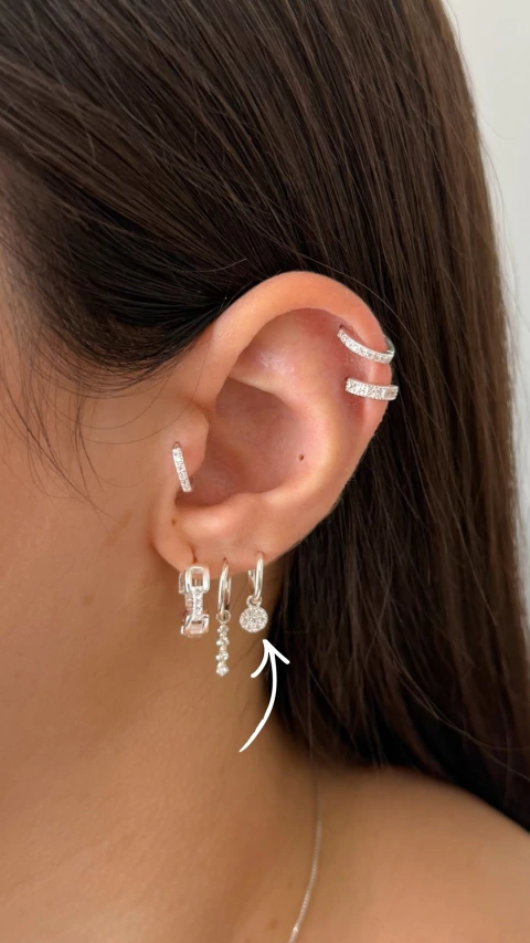 Argollas Circle | Plata 925