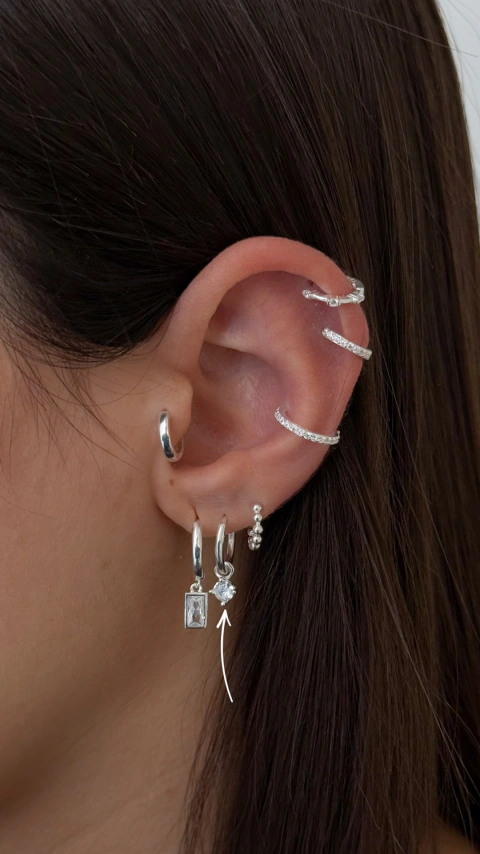 Argollas Velvet | Plata 925