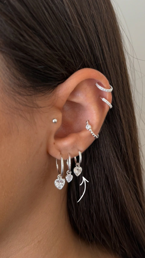 Argollas Sweet 1 cm | Plata 925 - comprar online