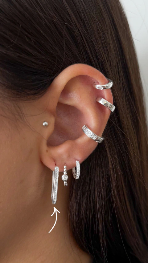 Argollas Lanai Large | Plata 925 - comprar online