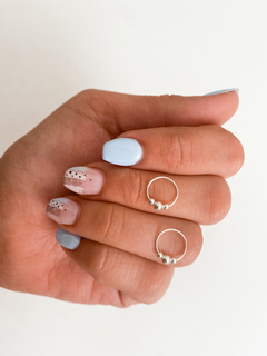 Argollas Odette 1cm | Plata 925 en internet