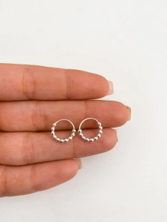 Argollas pia 1,2cm | Plata 925