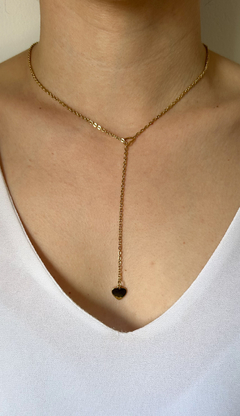 Corbatero Corazón | Acero Dorado