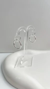 Argollas Ney 2,1 cm | Acero Blanco